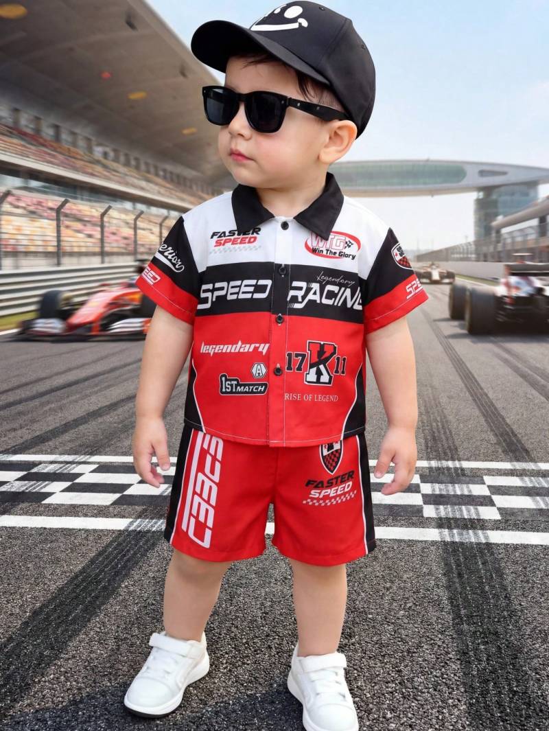 طقم سباق السيارات الولادي 🏎️🏁